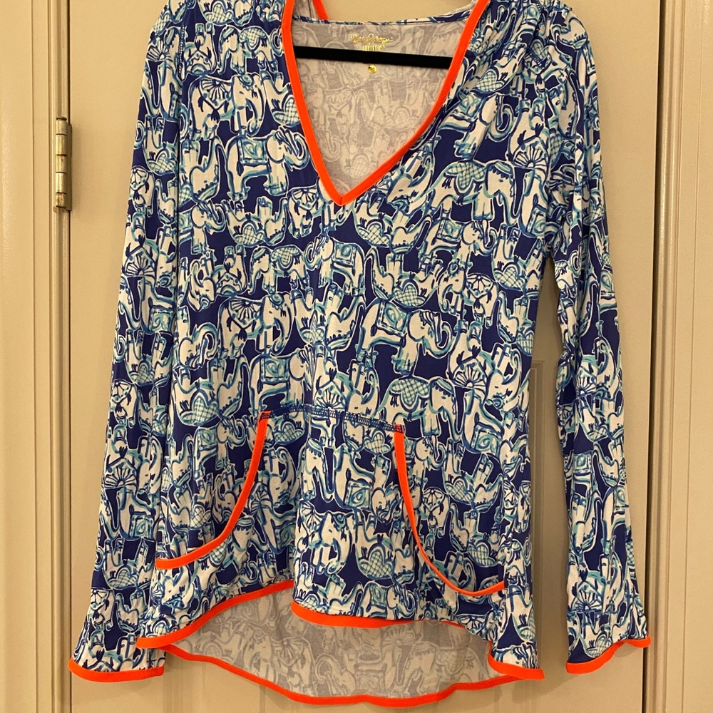 Lilly Pulitzer Elephant Print with hoodie